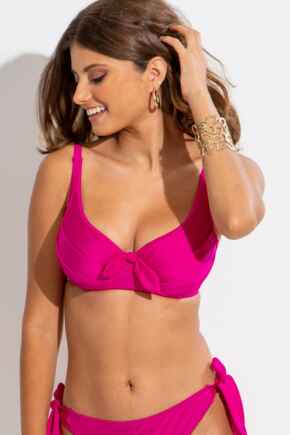 Azure Underwired Lined Non Padded Top - Pink