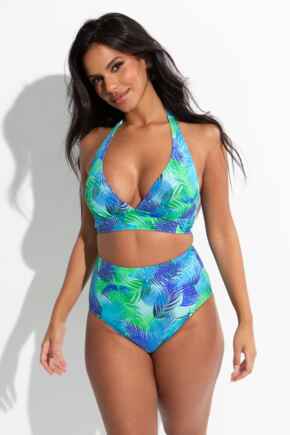 Aruba Super High-Waist Control Brief - Aqua Palm