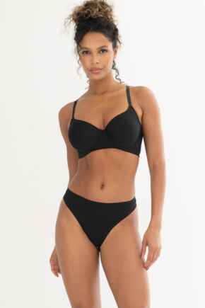 Geo Bonded No VPL Thong - Black