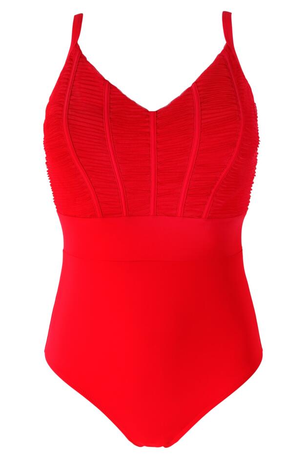 Ruched Pleated Control Swimsuit