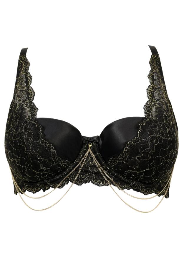 Laced in Gold Demi Lightly Padded Bra 