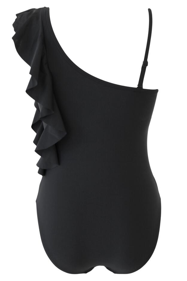 Frill Shoulder Control Swimsuit
