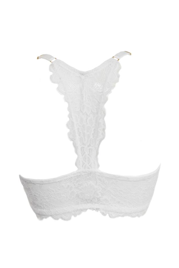 India Eyelash Lace Front Fastening Non Wired Bralette 