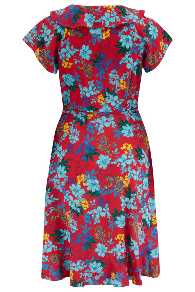 Frill Wrap Beach Dress